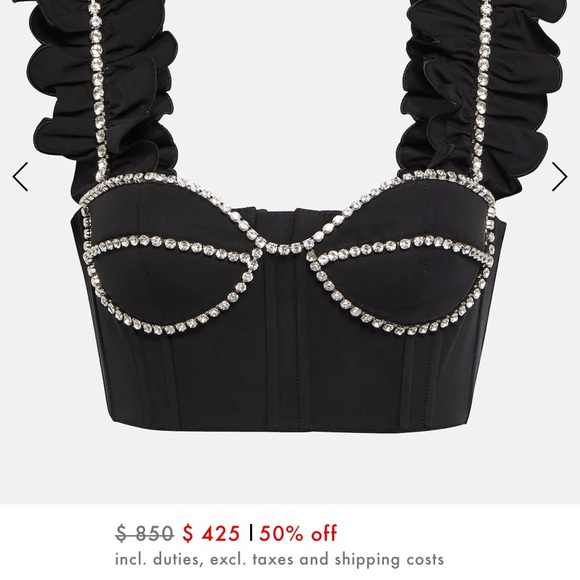 AREA Poplin Bustier NWT - Picture 4 of 5